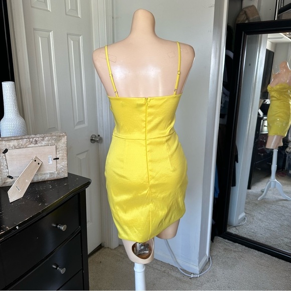 LULU’S BRILLIANT FLIRT TAFFETA BUSTIER MINI BODYCON DRESS - Picture 11 of 14